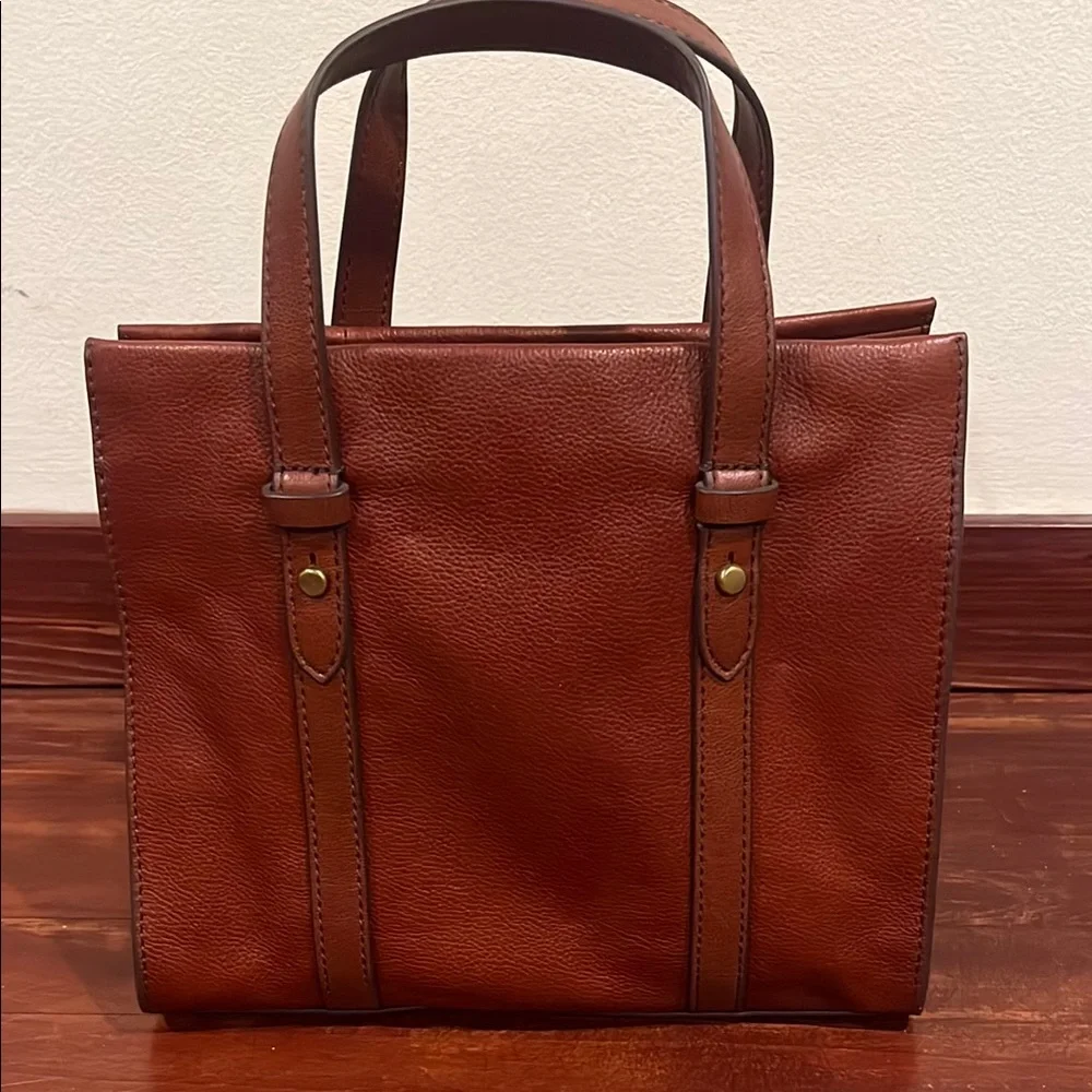 Fossil Brown Leather Bag
